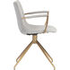 Andres Belfast Heather Grey Swivel Dining Armchair, Swivel